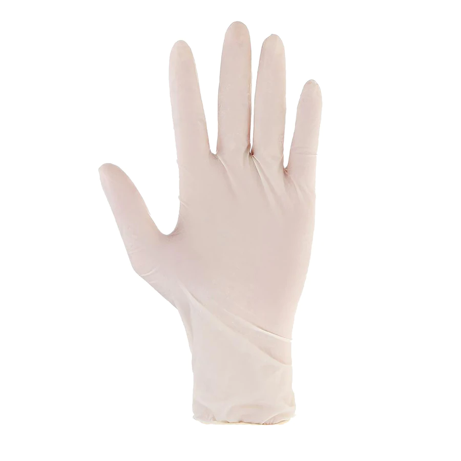Buy Spontex 76191 Seamless Disposable Gloves, One-Size, Latex, Powdered,  Opaque Cream One-Size, Opaque Cream