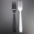Black & White Unwrapped Plastic Forks