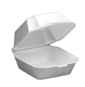 Foam 6x6 Clam To-Go Container - Black or White