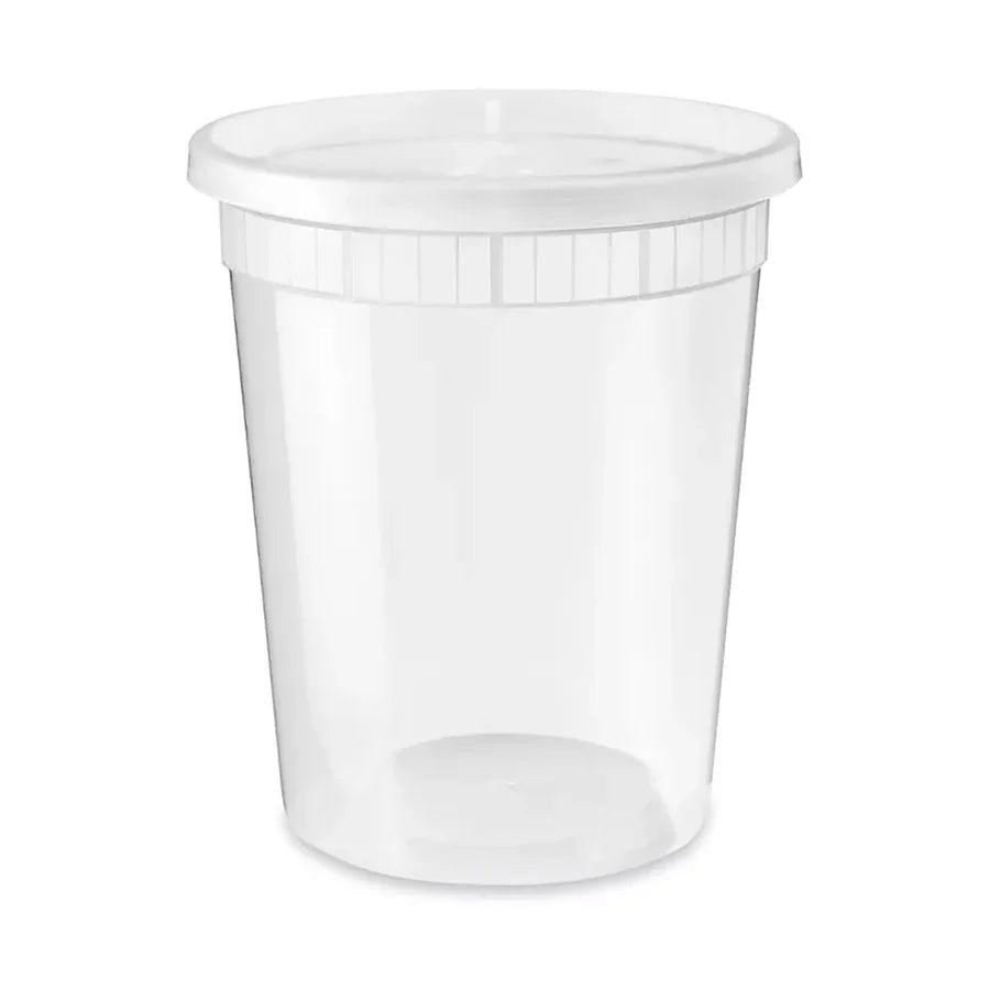 32oz Soup Deli Containers w/ Lids Combo