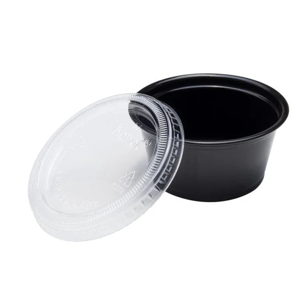 Portion Cups - Black (lid sold separately)