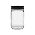 Clear Mason Jars w/ Lids (12oz)