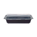 32oz Rectangular Black Meal Prep Containers
