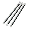 Plastic Clear Wrapped 7.75" Straws - Black