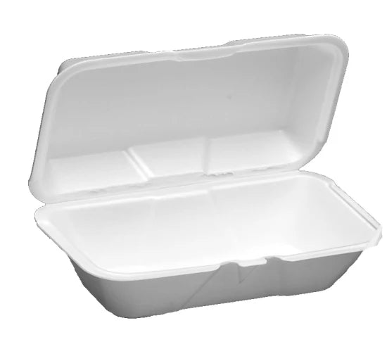 Foam 9x6 Hoagie Container(20500) - Black or White
