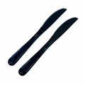 Black & White Unwrapped Plastic Knives