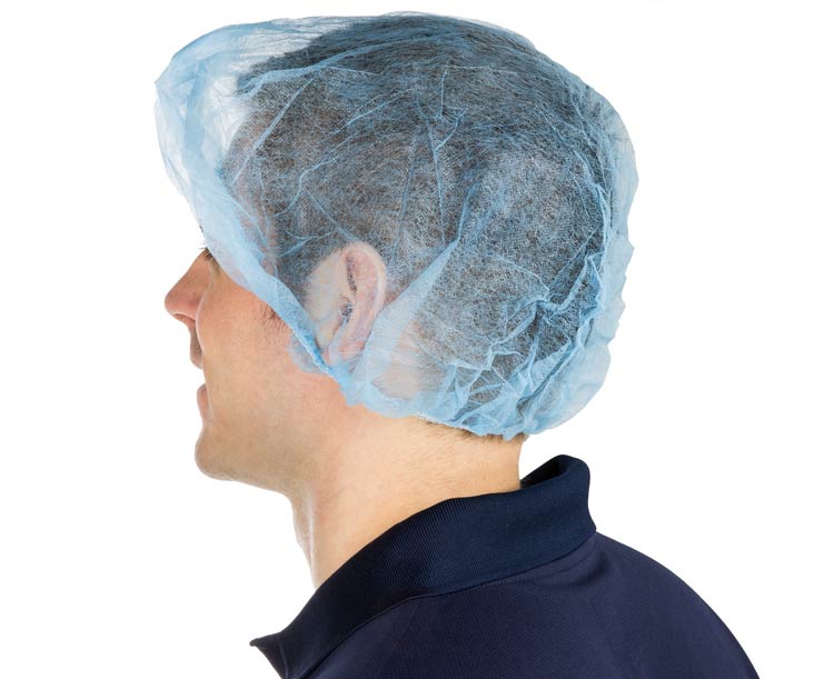 Bouffant Caps - 21" Blue/Green/Red/White