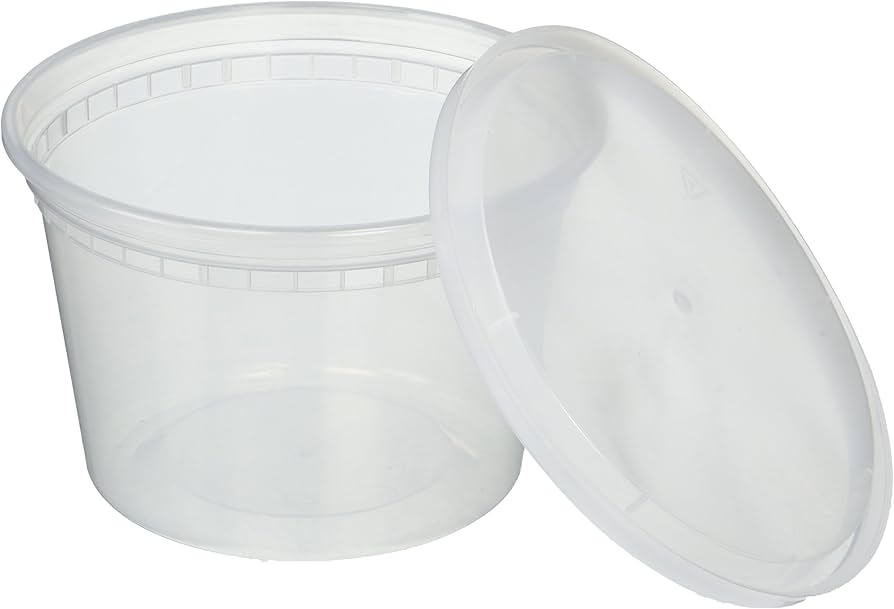 64oz Soup Deli Containers w/ Lids Combo