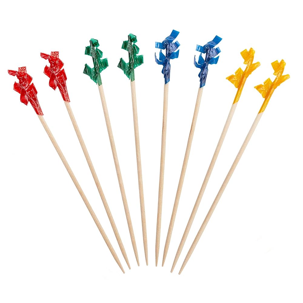 Regular 4" Cocktail Frills - Multi Colored