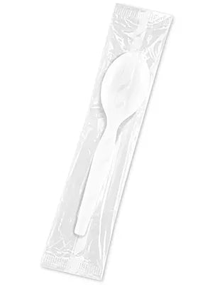 Black & White Teaspoons - HD Plastic Wrapped
