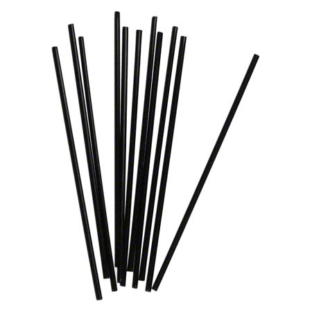 Short 5" Sipper Stirrer Straws - Black
