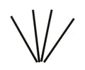 Jumbo 5.75" Unwrapped Cocktail Straws - Black