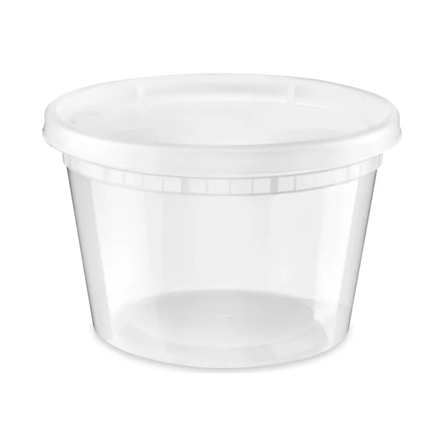 16oz Soup Deli Containers w/ Lids Combo