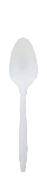 Black & White Unwrapped Plastic Spoons